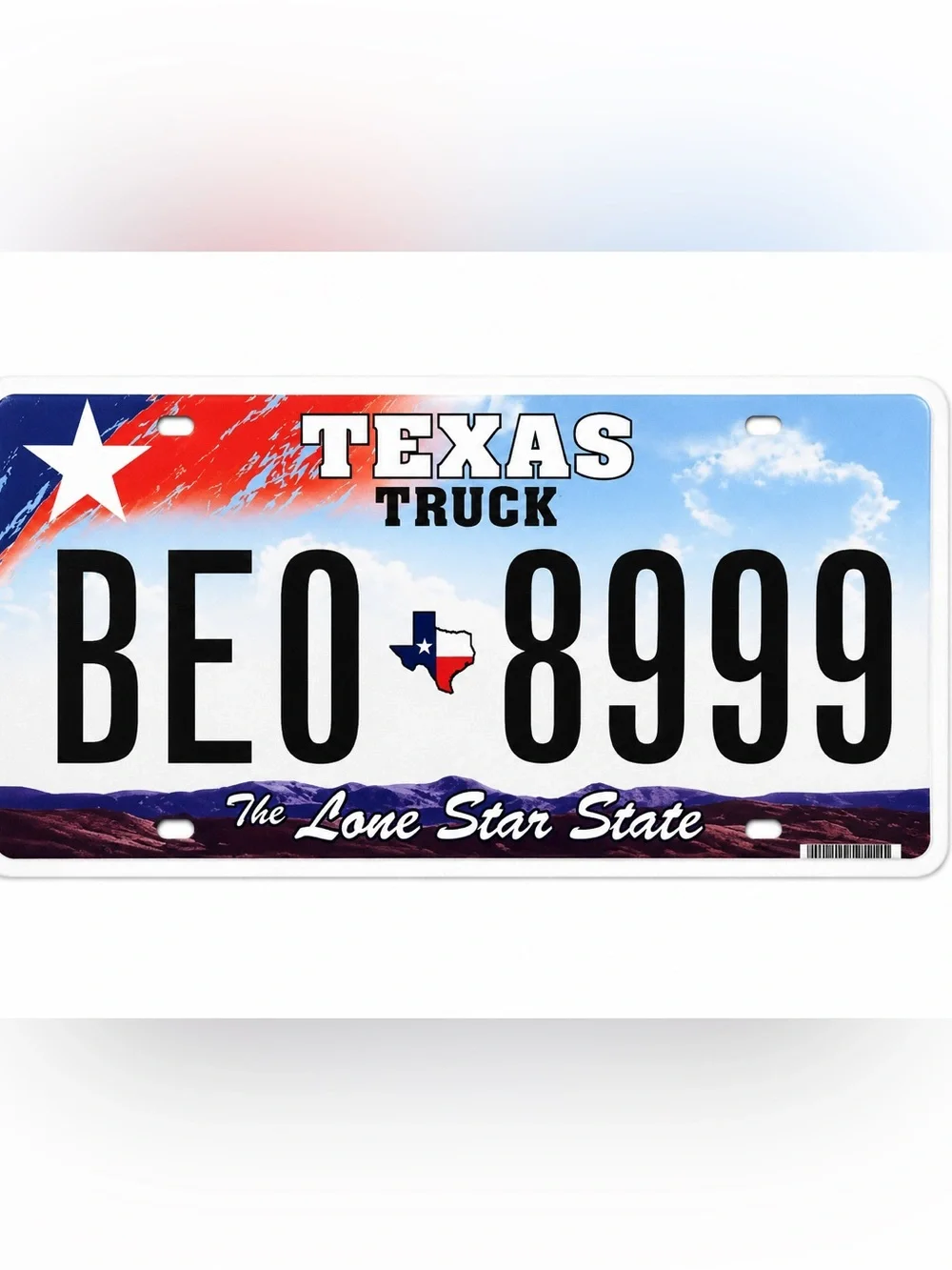 Texas Truck The Lone Star State License Plate